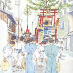 八幡山　祇園祭　夏