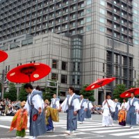 祇園祭　山鉾巡行 綾傘鉾