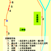 文化遺産　お土居 御土居跡地図