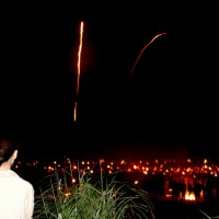 花背松上げ 　松上げ　火祭り