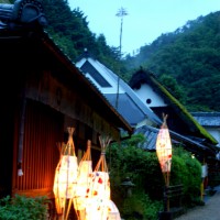 愛宕古道街道灯し 鳥居本上地区