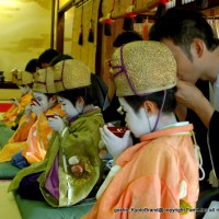 祇園祭 生稚児結納の儀  綾傘鉾　常盤御殿