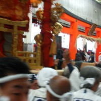 祇園祭　還幸祭 東御座神輿　八坂御供所