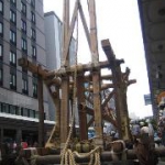 祇園祭　鉾建て