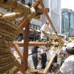 祇園祭　鉾建て