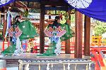織田信長を訪ねて　建勲神社 : 奉納される舞楽「胡蝶の舞」