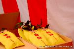 節分／銭おとし・めかご・お化け : 熊野神社の福豆