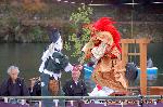 秋の物見遊山 / 紅葉見・観楓 : 2014/11/9 (11月第2日曜日)船上芸能披露は10:30?、13:40?
■開催場所:嵐山渡月橋上流一帯

天下の名勝と謳われる嵐山 小倉山のもみじの美しさを讃え、辺り一帯を守護する嵐山蔵王権現に感謝する行事。
 渡月橋上流の大堰川に浮かべた色とりどりの船上舞台で、嵐山にゆかりの深い多くの史跡や文化・芸能の優雅な絵巻模様を再現、紹介される。