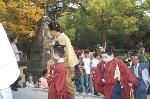 ずいき祭に 秋の剣鉾